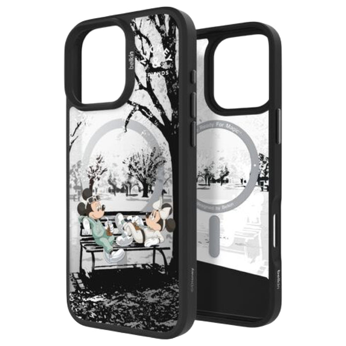 เคสกันกระแทก iPhone 16 Pro Max Belkin Sheerforce ลาย Mickey and Friends รองรับ MagSafe
