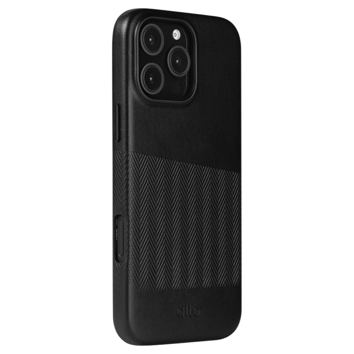 เคสหนัง iPhone 16 Pro Max Case Alto Herring Leather รองรับ MagSafe สี Raven