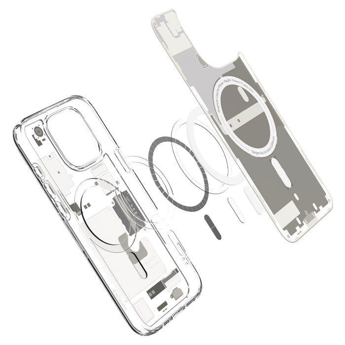 เคสกันกระแทก iPhone 16 Pro Max Spigen Ultra Hybrid Magfit สี Zero One Natural Titanium