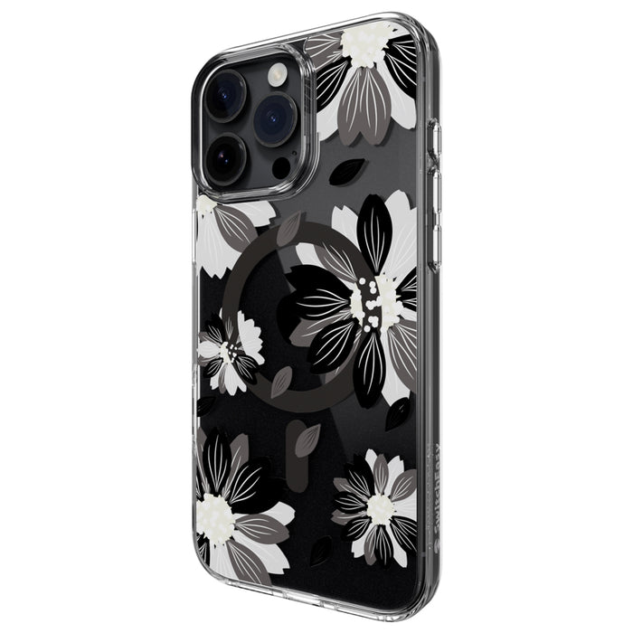 เคสกันกระแทก iPhone 16 Pro Max Switcheasy Pattern รองรับ MagSafe สี Black Flower