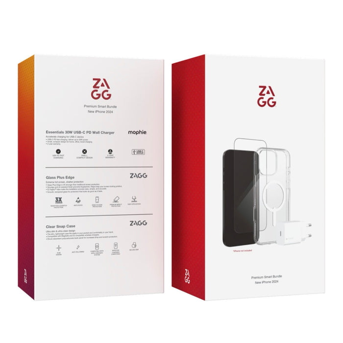 iPhone 16 Pro Max Zagg Bundle Set ปกป้องครบชุด ชาร์จเร็วทันใจ