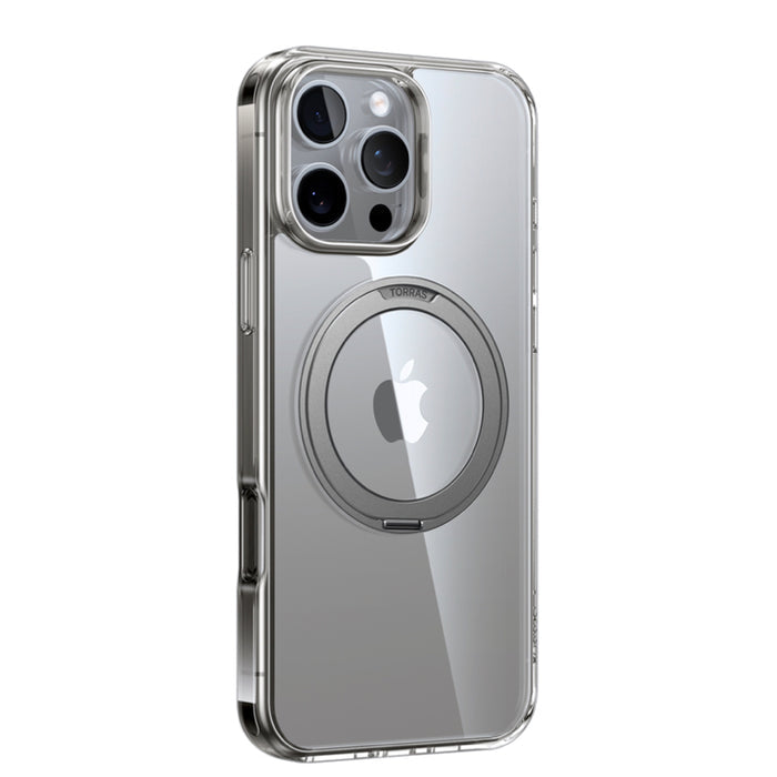 เคสกันกระแทก iPhone 16 Pro Torras Ostand Pro สี Clear Grey