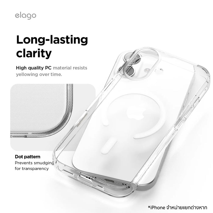 elago Clear MagSafe Hybrid Case for iPhone 17