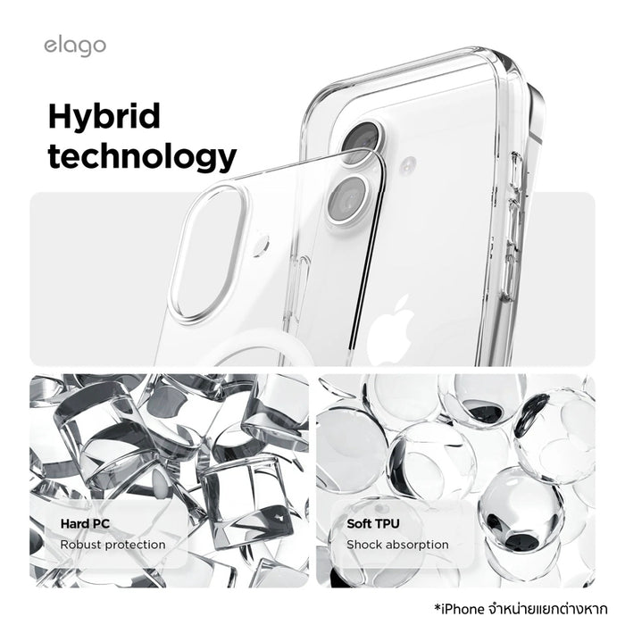 elago iPhone 17 Clear MagSafe Protective Case