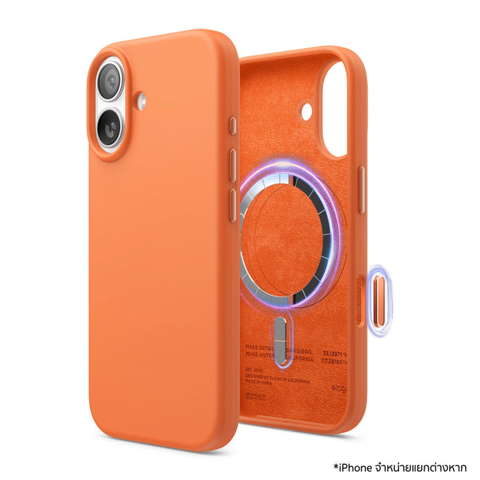 เคสไอโฟน MagSafe Silicone สำหรับ iPhone 17 - Orange แบรนด์ ELAGO