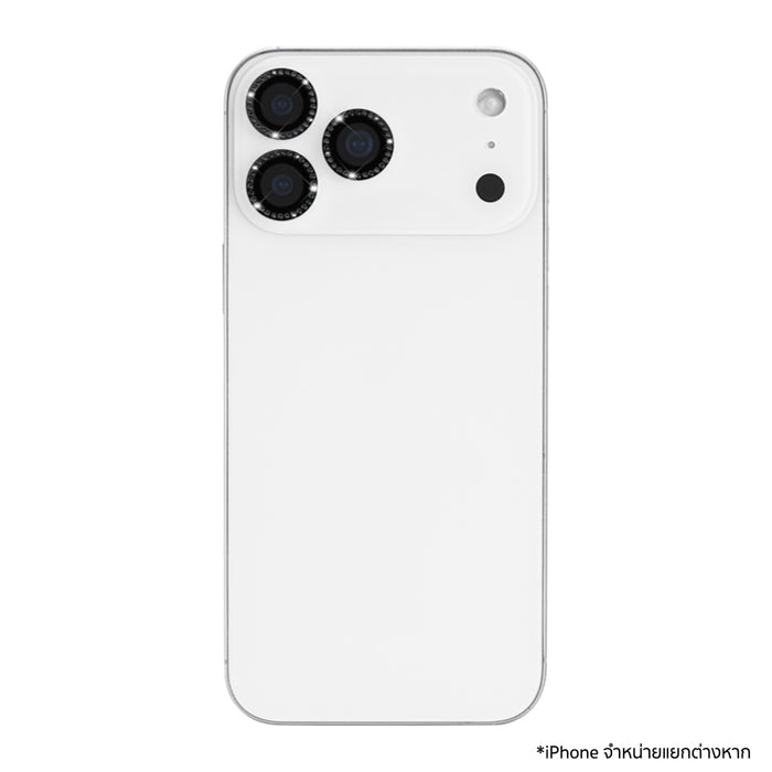 ตัวป้องกันเลนส์กล้อง iPhone 17 Series Kate Spade Aluminum Ring สีดำหรู