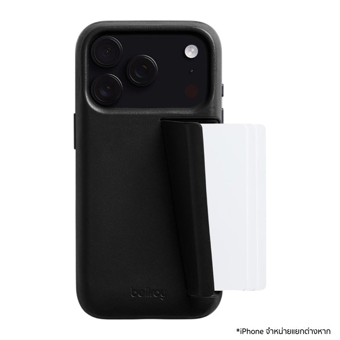 เคสหนัง BELLROY สำหรับ iPhone 17 Pro เก็บบัตรได้ 3 ใบ ทนทาน ซ่อน SIM ได้ พร้อมฝาแม่เหล็กเป็นที่ตั้งโทรศัพท์ หนังพรีเมียมทนสวยขึ้นตามกาลเวลา