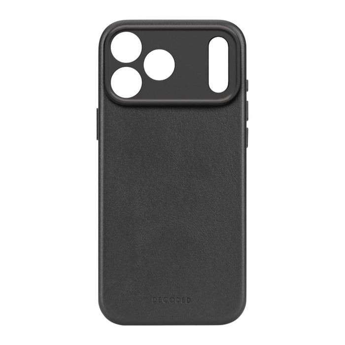 iPhone 17 Pro MagSafe Case DECODED Leather – Black, Full Protection