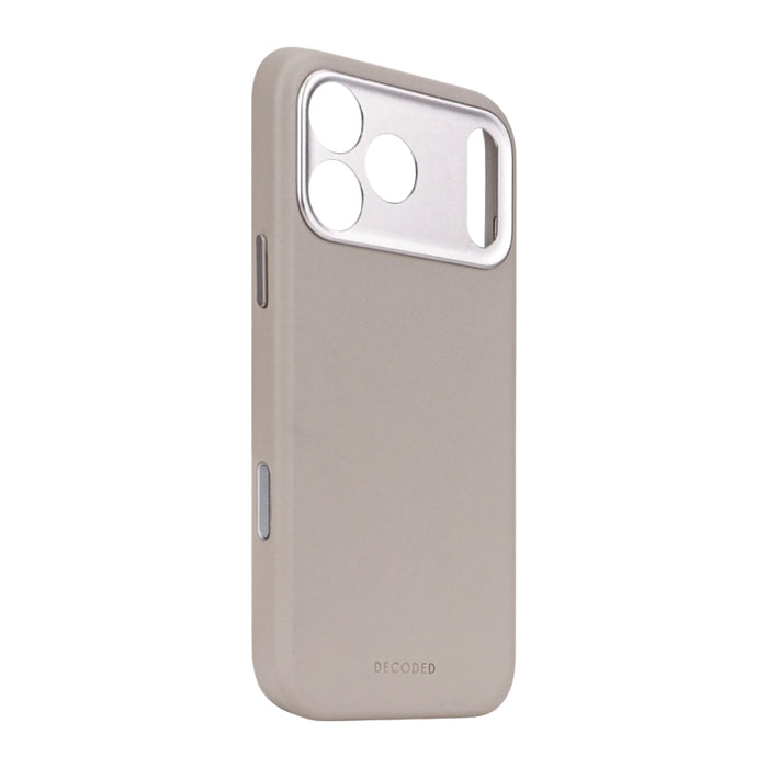 DECODED Leather Backcover iPhone 17 Pro MagSafe – Solid Clay