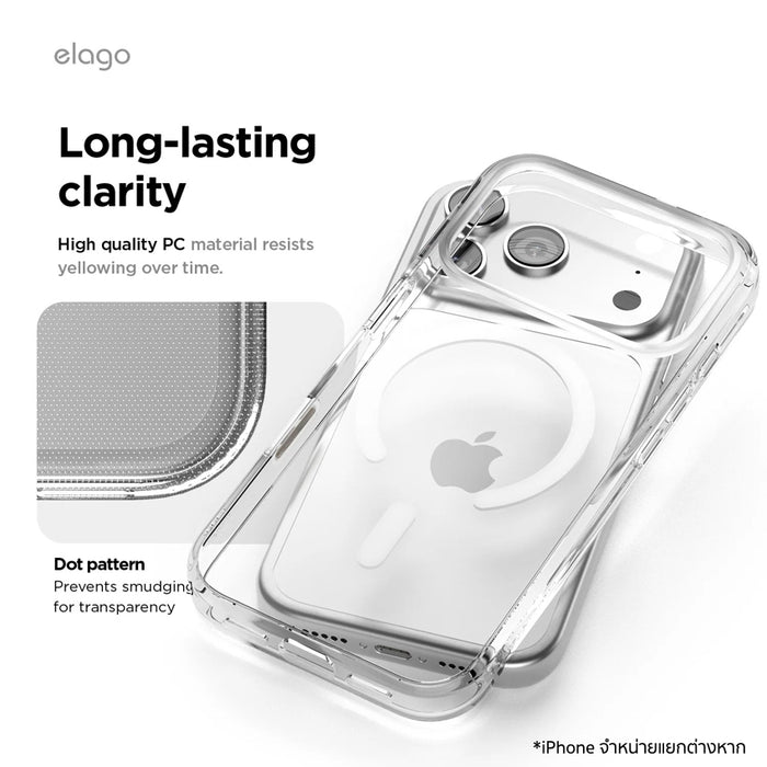 elago Clear MagSafe Hybrid Case for iPhone 17 Pro