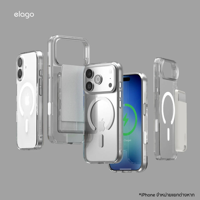 elago Transparent MagSafe Hybrid Case for iPhone 17 Pro