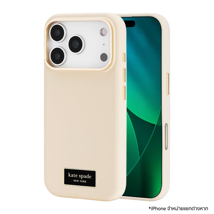 เคสกันกระแทก iPhone 17 Pro Kate Spade Silicone รองรับ MagSafe - Icon Perfect Beige