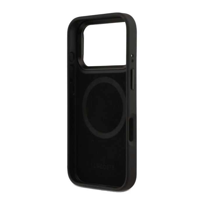 เคส LACOSTE Hard PVC Monogramme with Stand MagSafe สำหรับ iPhone 17 Pro ดีไซน์หรู ปกป้องรอบด้าน บางเบา จับถนัดมือ เข้าถึงทุกพอร์ตได้ง่าย