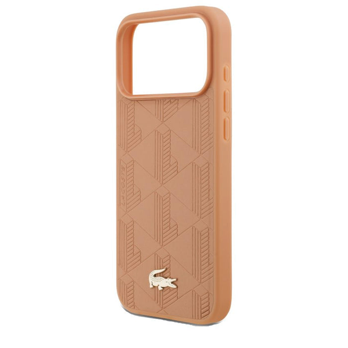 LACOSTE PU Leather MagSafe Case สำหรับ iPhone 17 Pro Max ดีไซน์หรูหรา บางเบา ปกป้องเต็มขั้น พร้อมโลโก้จระเข้ที่เป็นเอกลักษณ์ เข้าถึงทุกปุ่มง่ายดาย