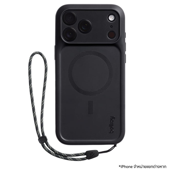 เคส Bellroy iPhone 17 Pro Max ปกป้องกล้องด้วยฝาครอบโพลิเมอร์ แข็งแรง บัฟเฟอร์ด้านข้าง พร้อมสายคล้องปรับได้ ถ่ายภาพมั่นใจทุกช็อต