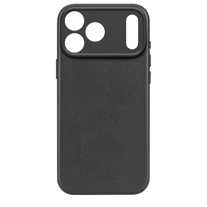iPhone 17 Pro Max MagSafe Case DECODED Leather – Black, Full Protection