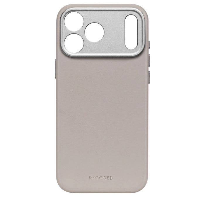 iPhone 17 Pro Max MagSafe Case DECODED Leather – Solid Clay, Full Protection