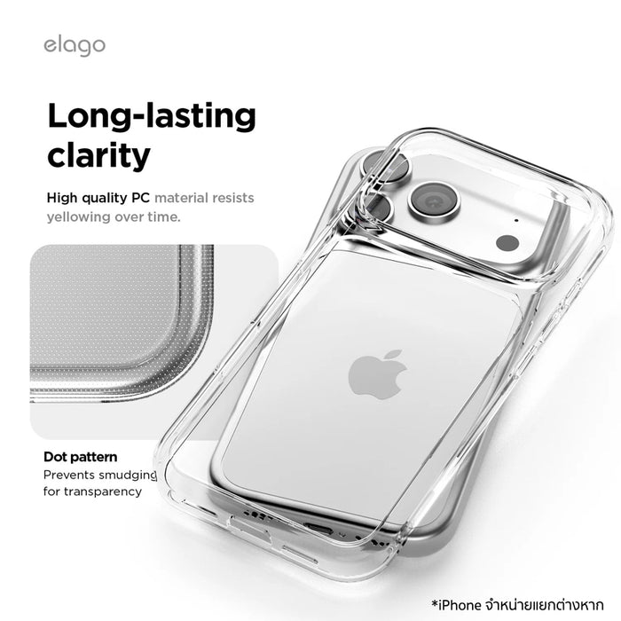 Elago iPhone 17 Pro Hybrid Case Clear