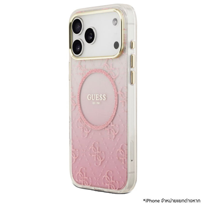 เคสกันกระแทก iPhone 17 Pro Max Guess 4G Glitter MagSafe ดีไซน์หรู บางเฉียบ ป้องกันรอยขีดข่วนและแรงกระแทก พร้อมความเข้ากันกับ MagSafe