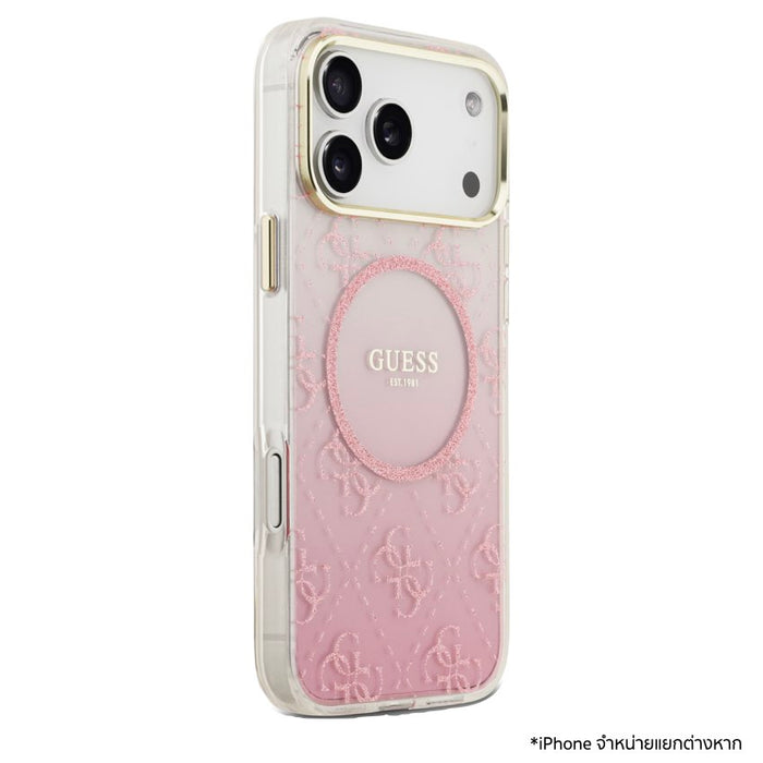 เคสกันกระแทก iPhone 17 Pro Max Guess 4G Glitter MagSafe ดีไซน์หรู บางเฉียบ ป้องกันรอยขีดข่วนและแรงกระแทก พร้อมความเข้ากันกับ MagSafe