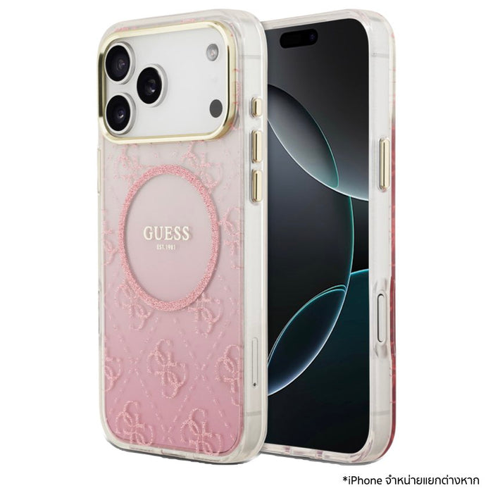 เคสกันกระแทก iPhone 17 Pro Max Guess 4G Glitter MagSafe ดีไซน์หรู บางเฉียบ ป้องกันรอยขีดข่วนและแรงกระแทก พร้อมความเข้ากันกับ MagSafe