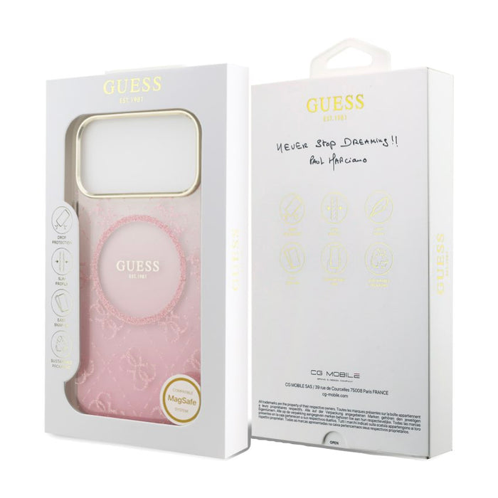 เคสกันกระแทก iPhone 17 Pro Max Guess 4G Glitter MagSafe ดีไซน์หรู บางเฉียบ ป้องกันรอยขีดข่วนและแรงกระแทก พร้อมความเข้ากันกับ MagSafe