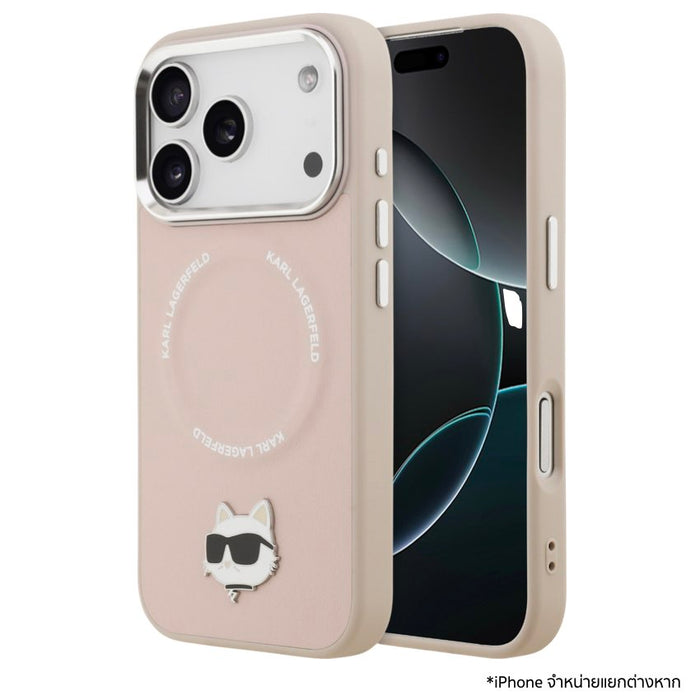 เคส KARL LAGERFELD สำหรับ iPhone 17 Pro Max ดีไซน์หรูคลาสสิก งานพรีเมียม ปกป้องรอบด้าน ขอบยกสูงกันกระแทก รองรับชาร์จไร้สาย