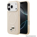 เคสกันกระแทก iPhone 17 Pro Max Karl Karl-Choupette Head PU รองรับ MagSafe - Beige