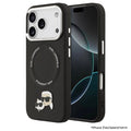 เคสกันกระแทก iPhone 17 Pro Max Karl Karl-Choupette Head PU รองรับ MagSafe - Black