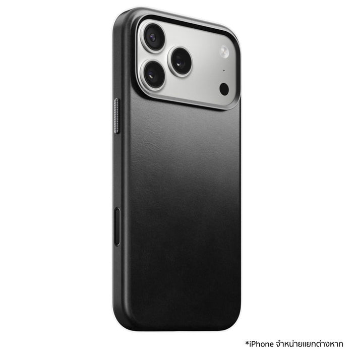 เคสหนัง iPhone 17 Pro Max Nomad Traditional Leather (Horween) - Black รองรับ MagSafe