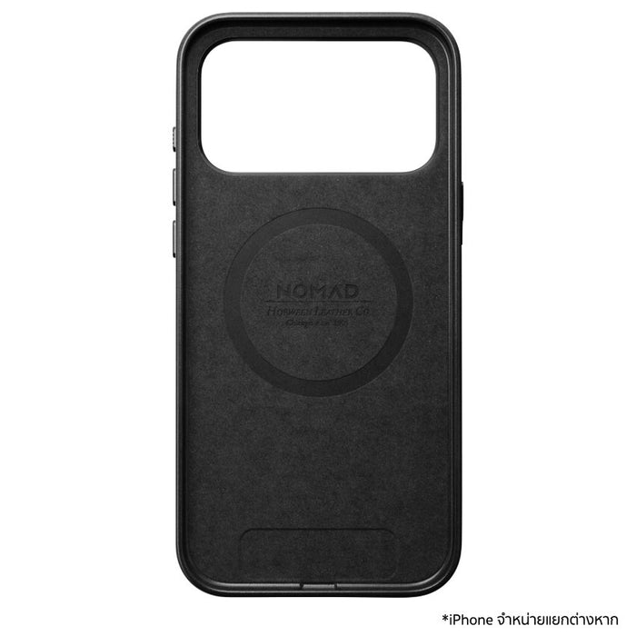 เคสหนัง iPhone 17 Pro Max Nomad Traditional Leather (Horween) - Black รองรับ MagSafe
