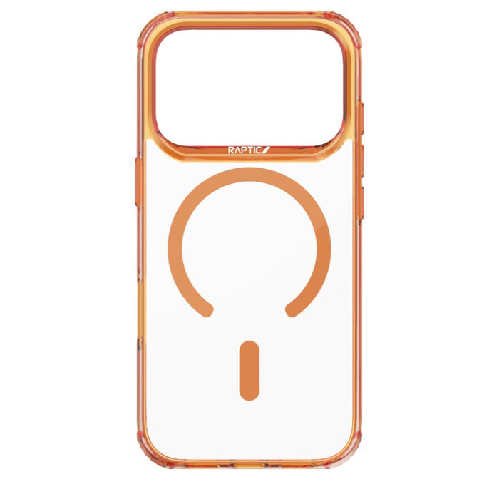 เคสใส iPhone 17 Pro Max Raptic Air Clear รองรับ MagSafe - Orange