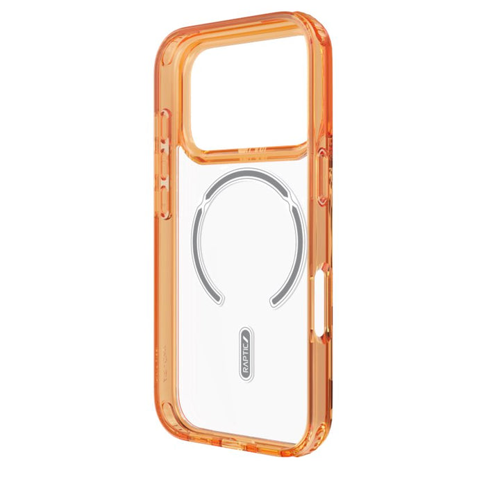 เคสใส iPhone 17 Pro Max Raptic Air Clear รองรับ MagSafe - Orange
