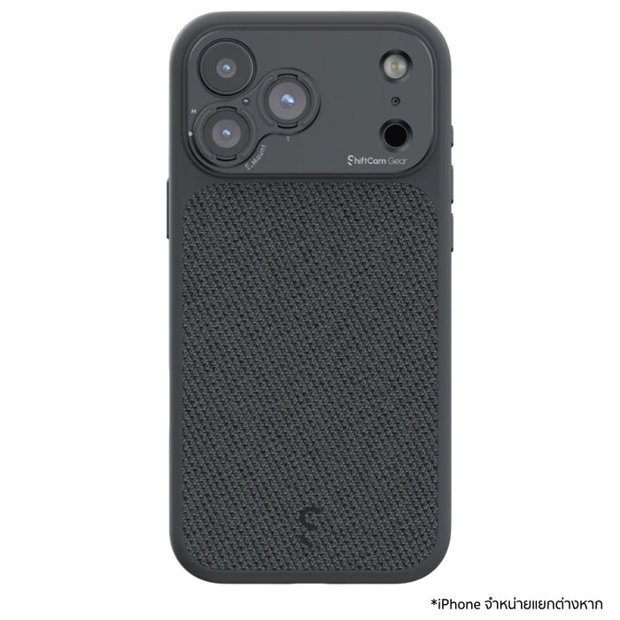 ShiftCam Camera Case S.Mount สำหรับ iPhone 17 Pro Max สี Dark พร้อมปุ่มกล้องในตัว รองรับ MagSafe กันกระแทก 2 เมตร วัสดุรีไซเคิลคุณภาพสูง