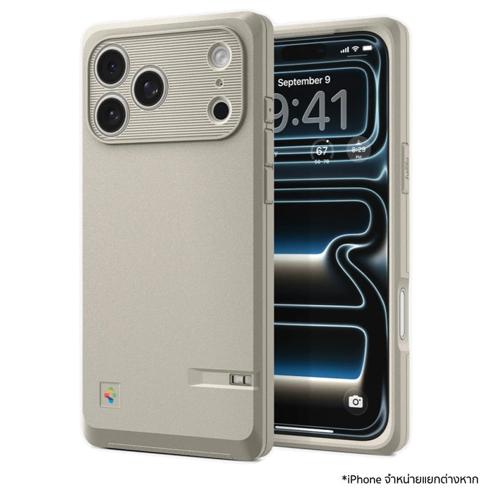 เคสกันกระแทก iPhone 17 Pro Max ดีไซน์ย้อนยุค Macintosh 128K รองรับ MagSafe ป้องกันระดับ Military Grade พร้อมปุ่มสัมผัสลื่นไหล สั่งซื้อ Spigen Classic LS