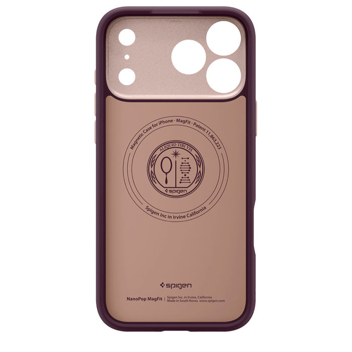 เคส SPIGEN Nano Pop MagFit iPhone 17 Pro Max สีแดงไวน์ Burgundy Bean