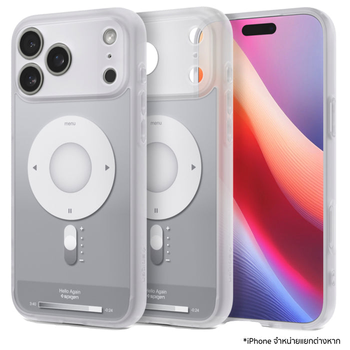 เคส iPhone 17 Pro Max Spigen Ultra Hybrid Classic MagFit - Classic Silver