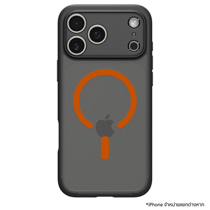 เคส Spigen Ultra Hybrid MagFit สำหรับ iPhone 17 Pro Max สี Frost Black Orange