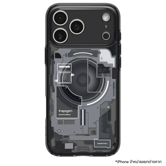 เคส Spigen Ultra Hybrid MagFit Zero One Black สำหรับ iPhone 17 Pro Max