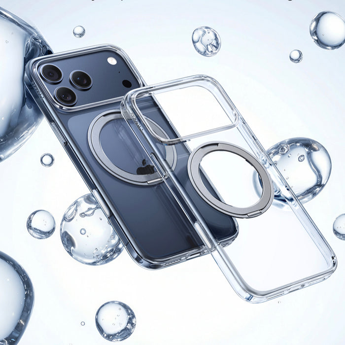 Torras Ostand R Series เคสใส iPhone 17 Pro Max ดีไซน์เพรียวบาง ขาตั้งปรับหมุน 360°