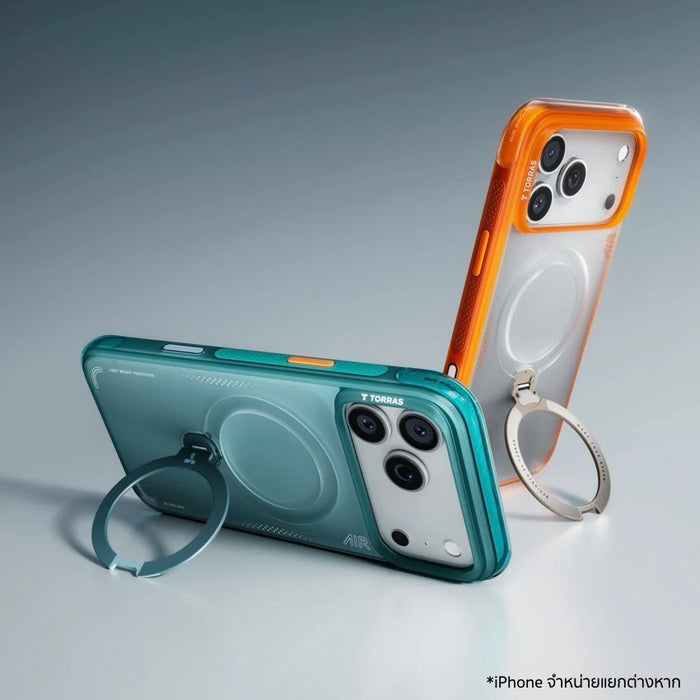 เคสกันกระแทก iPhone 17 Pro Max Torras Ostand Spin Air Series - Glacier Green