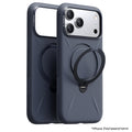เคสกันกระแทก iPhone 17 Pro Max Torras Ostand Spin Silicone Series สี Midnight Blue ขาตั้งหมุน 360° ซิลิโคน ROHS กันลื่น ป้องกันรอยขีดข่วน