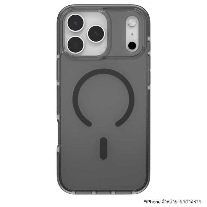 ZAGG Santa Cruz Snap for iPhone 17 Pro Max - Midnight Black เคสไอโฟนทนต่อการตกกระแทกได้สูงถึง 4 เมตร มีขาตั้งใช้งานสะดวก มีคุณสมบัติป้องกันการเกิดเคสสีเหลือง