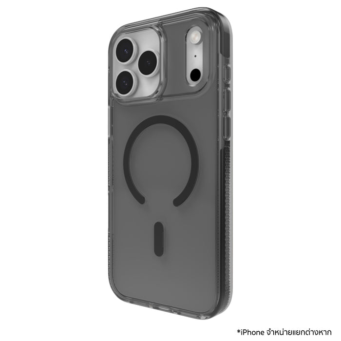 ZAGG Santa Cruz Snap for iPhone 17 Pro Max - Midnight Black เคสไอโฟนทนต่อการตกกระแทกได้สูงถึง 4 เมตร มีขาตั้งใช้งานสะดวก มีคุณสมบัติป้องกันการเกิดเคสสีเหลือง