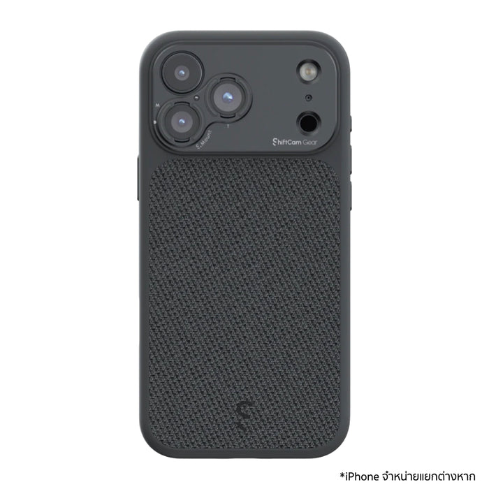 ShiftCam Camera Case S.Mount สำหรับ iPhone 17 Pro สี Dark พร้อมปุ่มกล้องในตัว รองรับ MagSafe กันกระแทก 2 เมตร วัสดุรีไซเคิลคุณภาพสูง