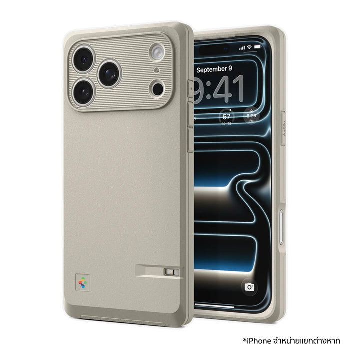 เคสกันกระแทก iPhone 17 Pro ดีไซน์ย้อนยุค Macintosh 128K รองรับ MagSafe ป้องกันระดับ Military Grade พร้อมปุ่มสัมผัสลื่นไหล สั่งซื้อ Spigen Classic LS