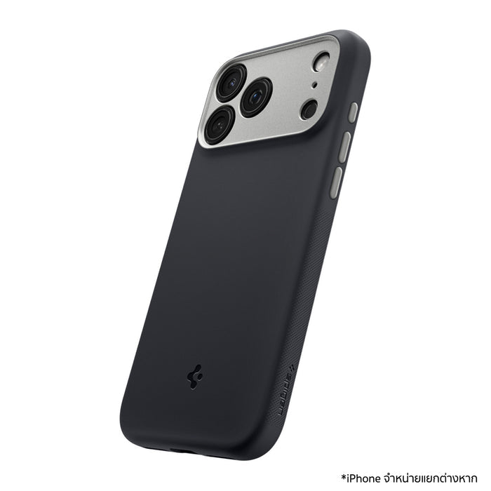 เคสซิลิโคน Spigen สำหรับ iPhone 17 Pro สีดำเทา