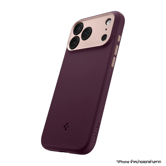 เคส iPhone 17 Pro SPIGEN Nano Pop MagFit สี Burgundy Bean พื้นผิวกันลื่น