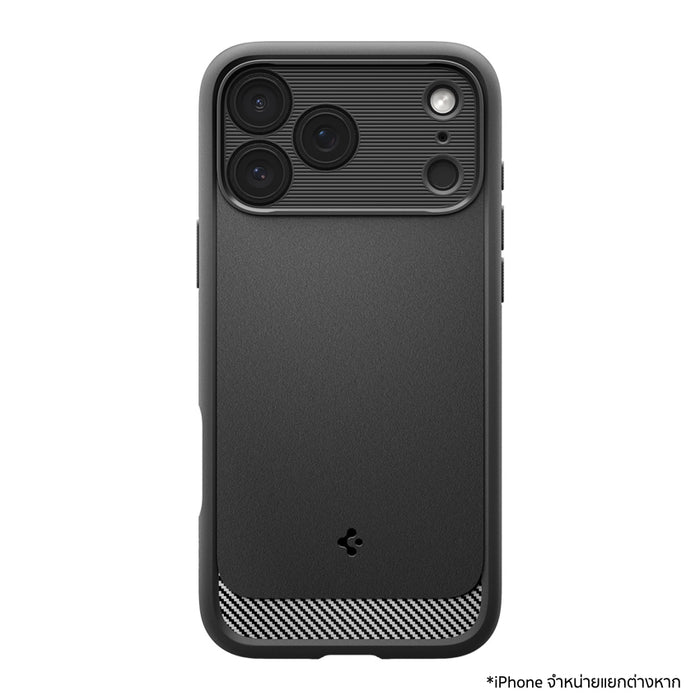 เคส Spigen Rugged Armor MagFit สำหรับ iPhone 17 Pro สีดำ