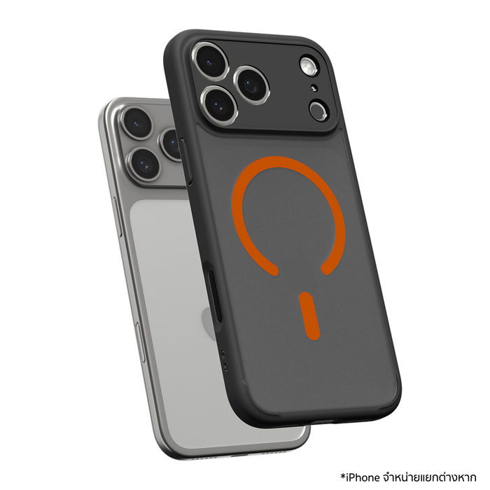 Spigen Ultra Hybrid เคสกันกระแทก iPhone 17 Pro สีดำส้ม